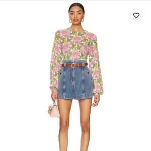 Show Me Your Mumu Vienna Sweater in Fresh Floral Size Medium